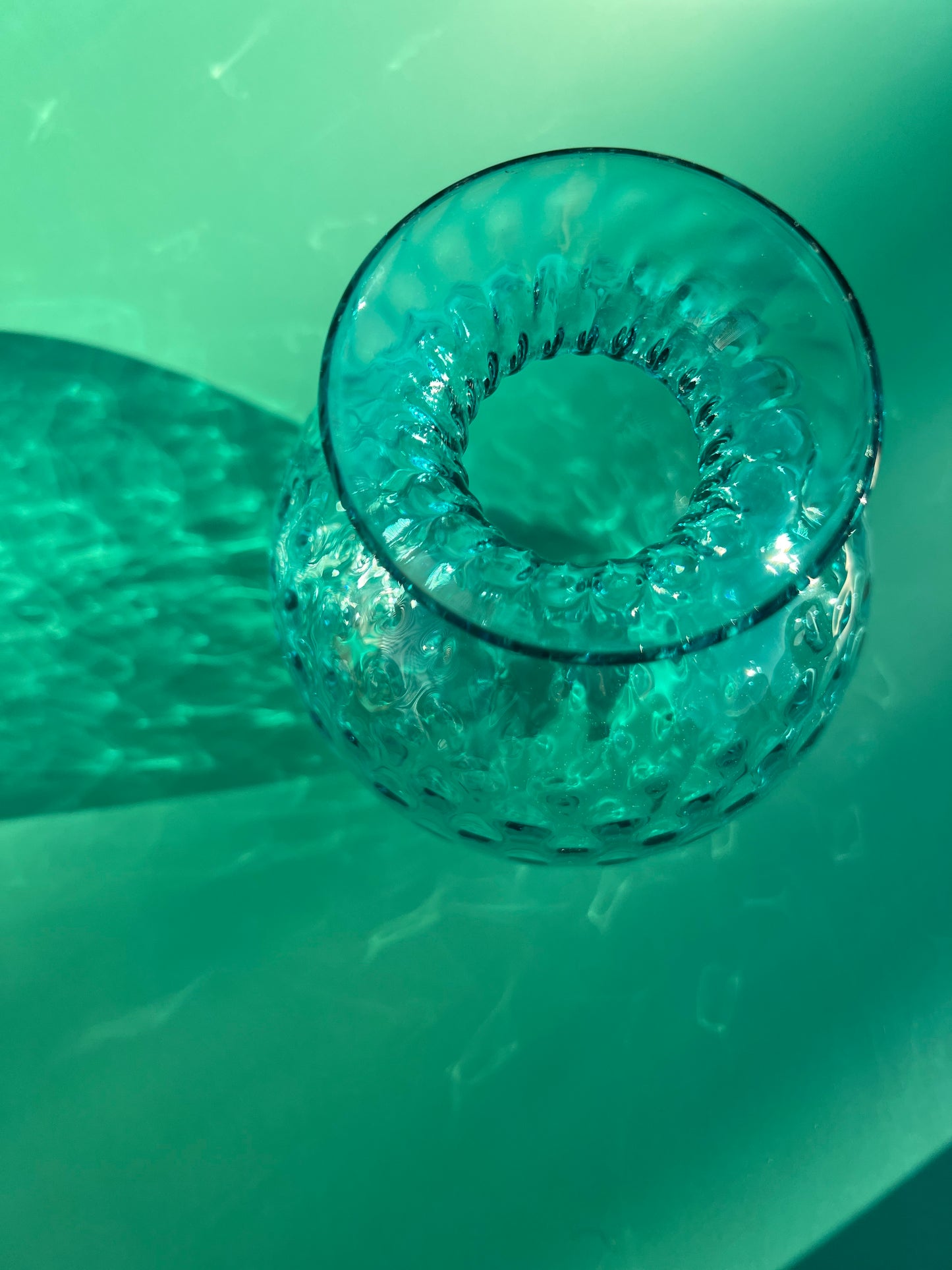 Silvio Bud Vase Copper Blue