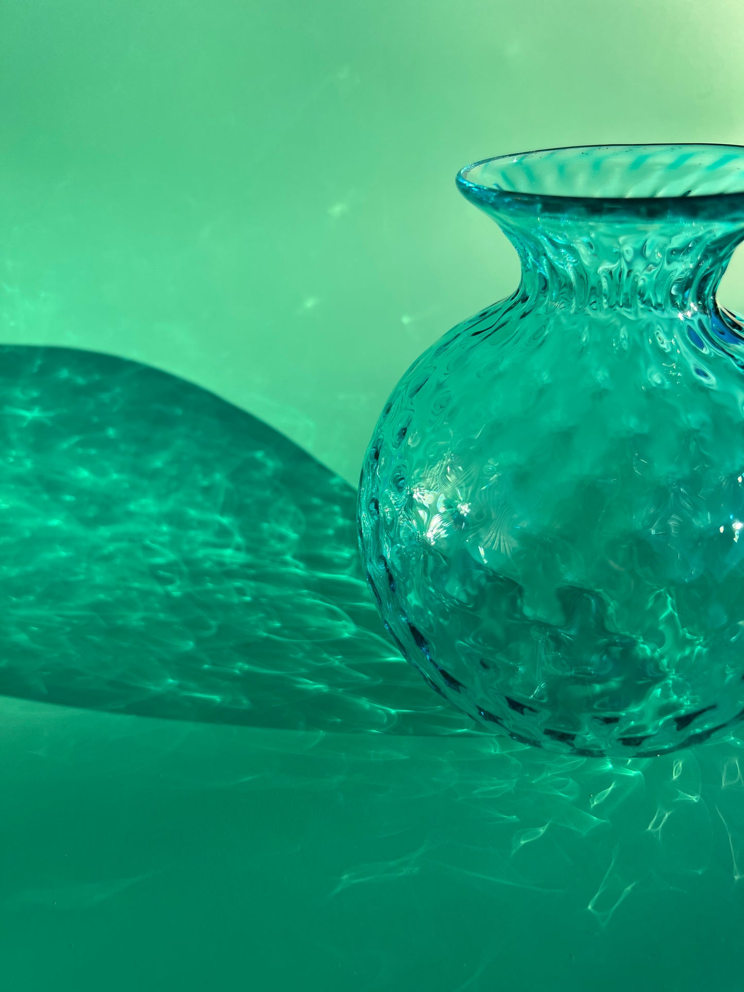 Silvio Bud Vase Copper Blue