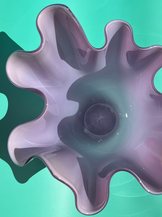 Experimental Purple Double Overlay Fazzoletto