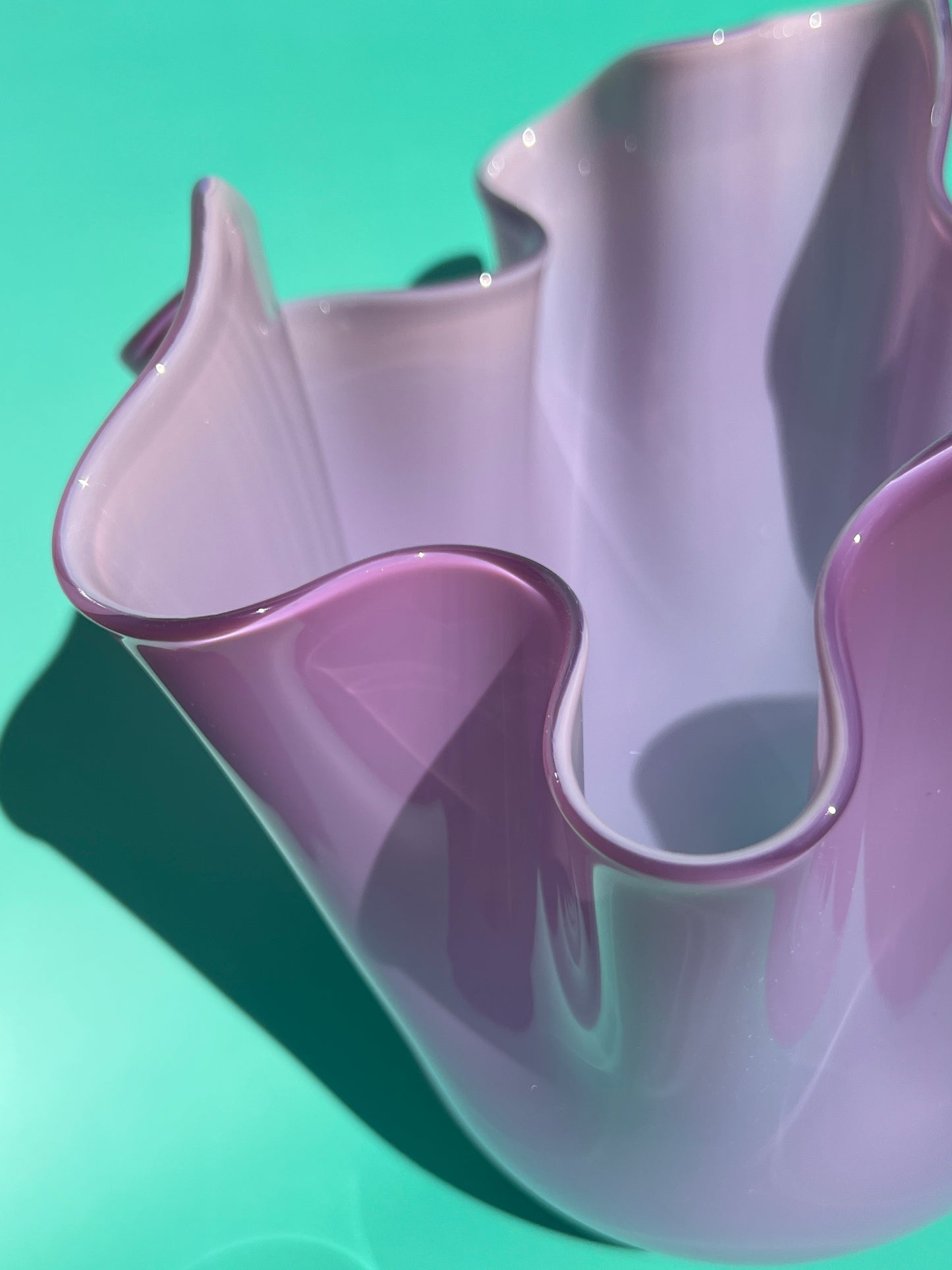 Experimental Purple Double Overlay Fazzoletto