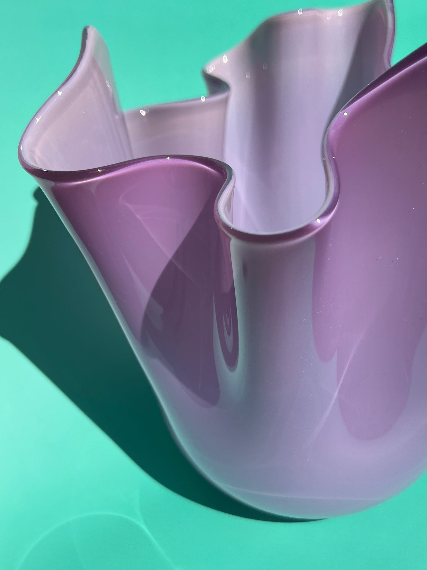Experimental Purple Double Overlay Fazzoletto