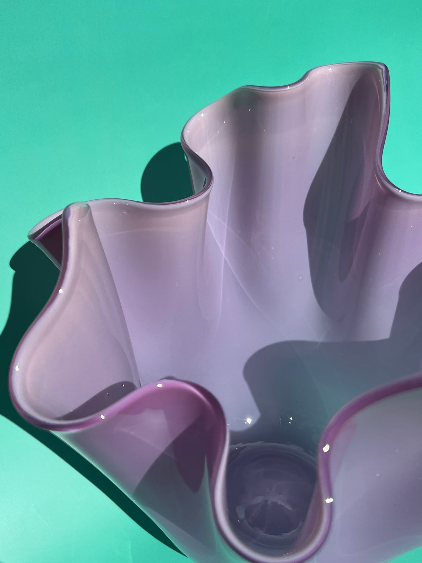 Experimental Purple Double Overlay Fazzoletto