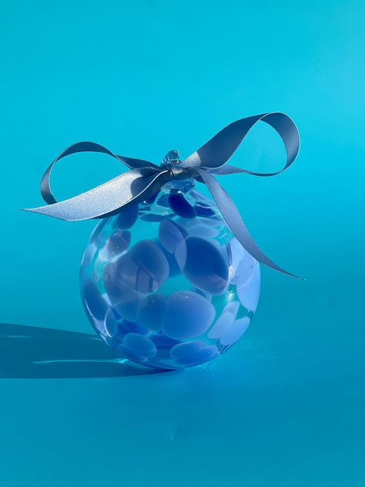 Cornflower Blue Christmas Bauble