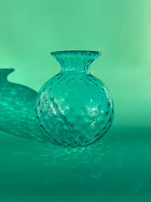 Silvio Bud Vase Copper Blue
